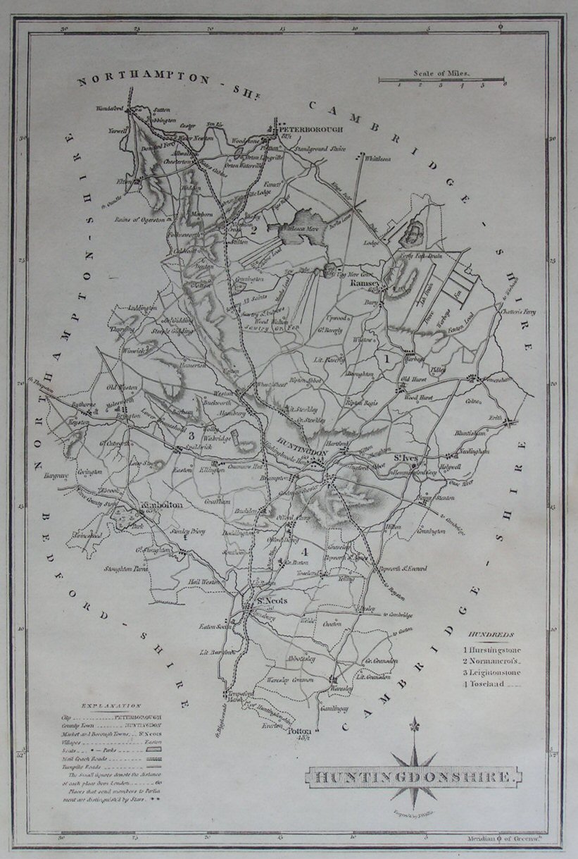 Map of Huntingdonshire - Wallis